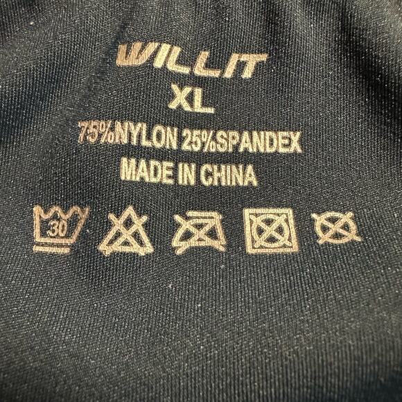 Willit Golf Skirt Solid Green Skort Size XL Active Activewear Summer Stretch - Picture 6 of 9